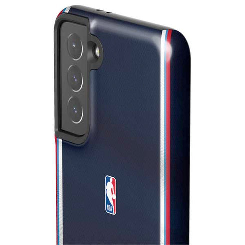 NBA Los Angeles Clippers Distressed Red Galaxy S21 5G Pro Case