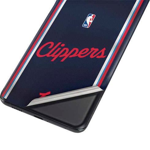 NBA Los Angeles Clippers Distressed Red Galaxy S21 5G Skin