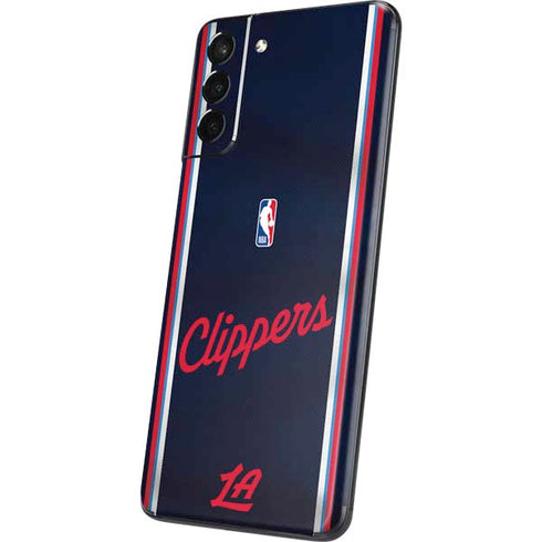 NBA Los Angeles Clippers Distressed Red Galaxy S21 Plus 5G Skin