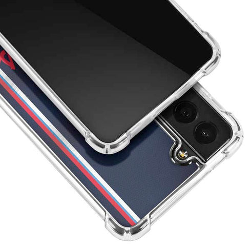NBA Los Angeles Clippers Distressed Red Galaxy S22 Plus Clear Case