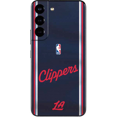 NBA Los Angeles Clippers Distressed Red Galaxy S22 Skin