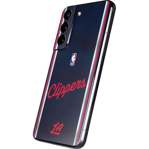 NBA Los Angeles Clippers Distressed Red Galaxy S22 Skin