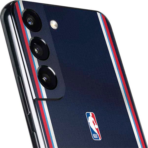 NBA Los Angeles Clippers Distressed Red Galaxy S22 Skin