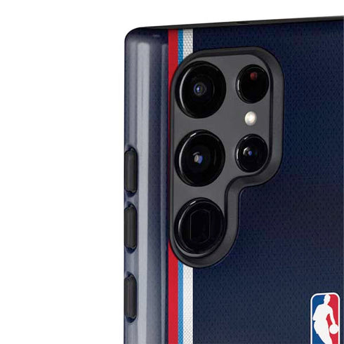 NBA Los Angeles Clippers Distressed Red Galaxy S22 Ultra Pro Case