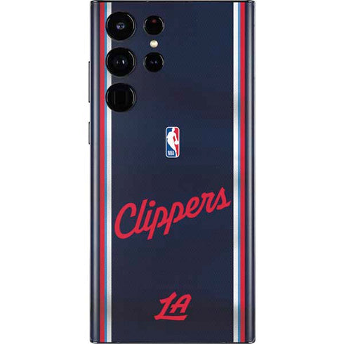 NBA Los Angeles Clippers Distressed Red Galaxy S22 Ultra Skin