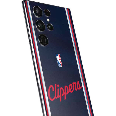 NBA Los Angeles Clippers Distressed Red Galaxy S22 Ultra Skin