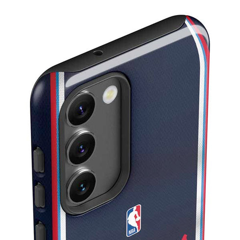 NBA Los Angeles Clippers Distressed Red Galaxy S23 Plus Pro Case
