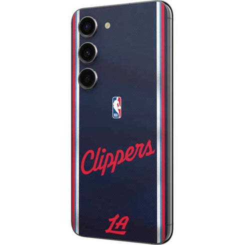 NBA Los Angeles Clippers Distressed Red Galaxy S23 Skin