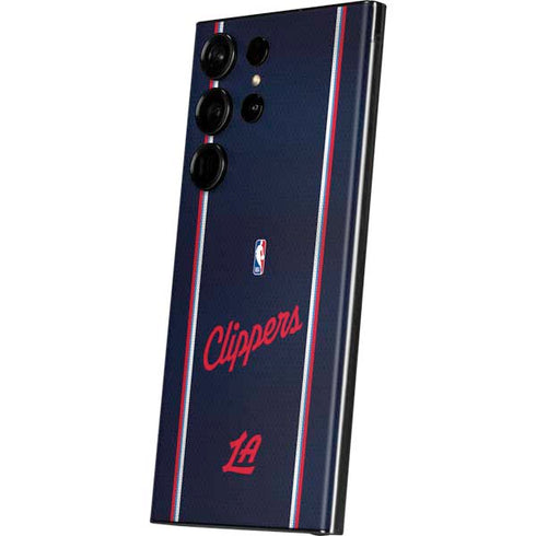 NBA Los Angeles Clippers Distressed Red Galaxy S23 Ultra Skin