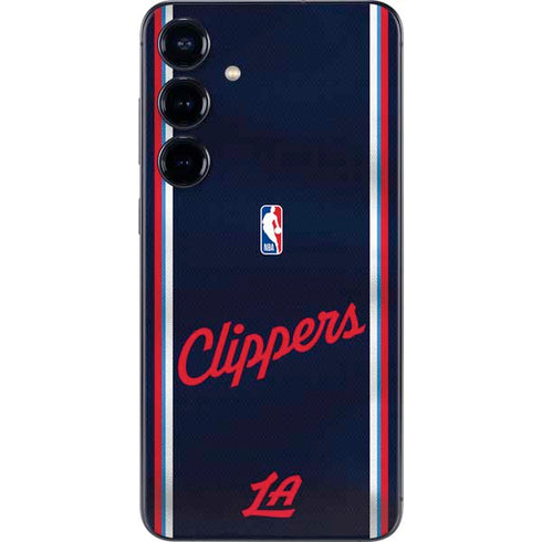NBA Los Angeles Clippers Distressed Red Galaxy S24 Plus Skin