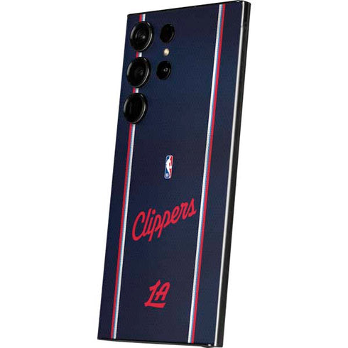 NBA Los Angeles Clippers Distressed Red Galaxy S25 Ultra Skin