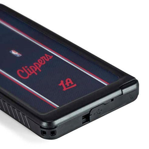 NBA Los Angeles Clippers Distressed Red Galaxy S24 Ultra Waterproof Case