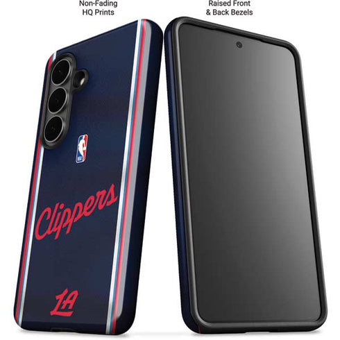 NBA Los Angeles Clippers Distressed Red Galaxy S26 Impact Case