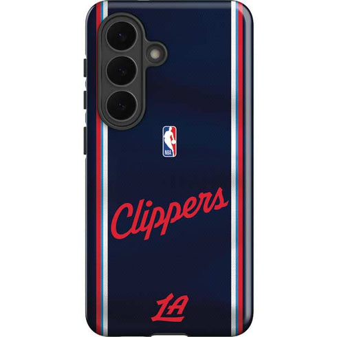 NBA Los Angeles Clippers Distressed Red Galaxy S26 Plus Impact Case
