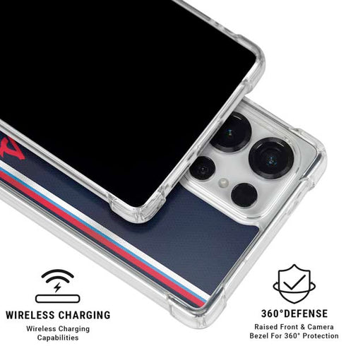 NBA Los Angeles Clippers Distressed Red Galaxy S26 Ultra Clear Case