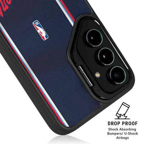 NBA Los Angeles Clippers Distressed Red Galaxy S26 Ultra Kickstand Case