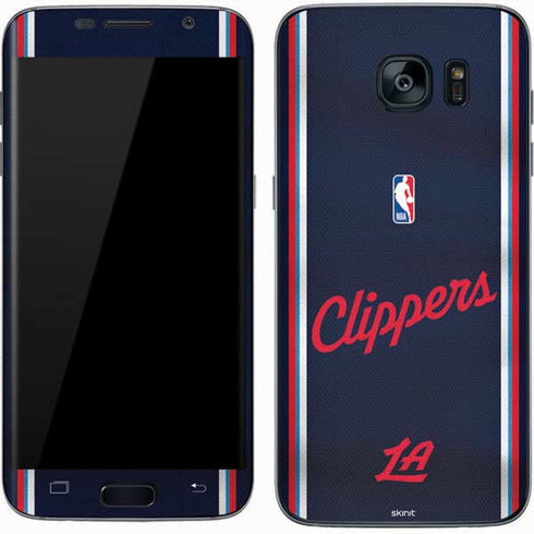 NBA Los Angeles Clippers Distressed Red Galaxy S7 Skin