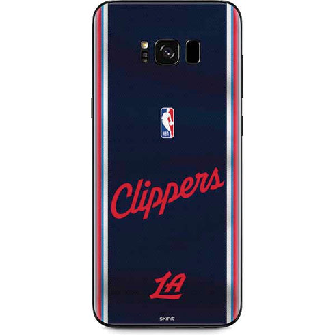 NBA Los Angeles Clippers Distressed Red Galaxy S8 Plus Skin
