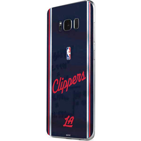 NBA Los Angeles Clippers Distressed Red Galaxy S8 Plus Skin