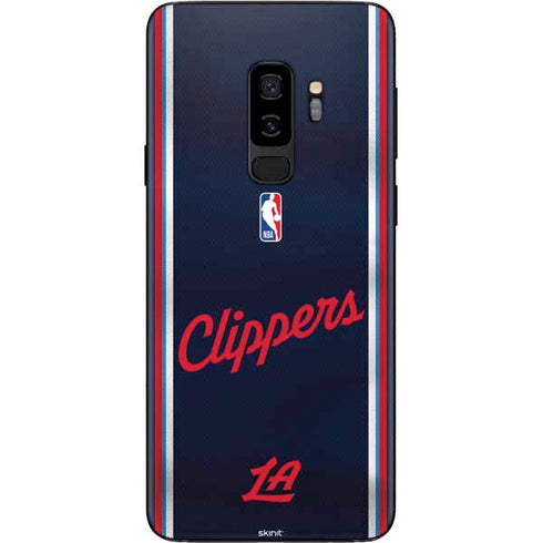 NBA Los Angeles Clippers Distressed Red Galaxy S9 Plus Skin