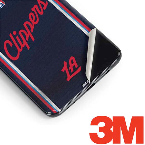 NBA Los Angeles Clippers Distressed Red Galaxy S9 Skin