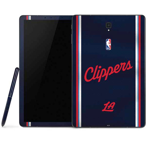 NBA Los Angeles Clippers Distressed Red Samsung Galaxy Tab Skin