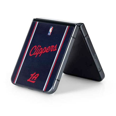 NBA Los Angeles Clippers Distressed Red Galaxy Z Flip5 5G Skin
