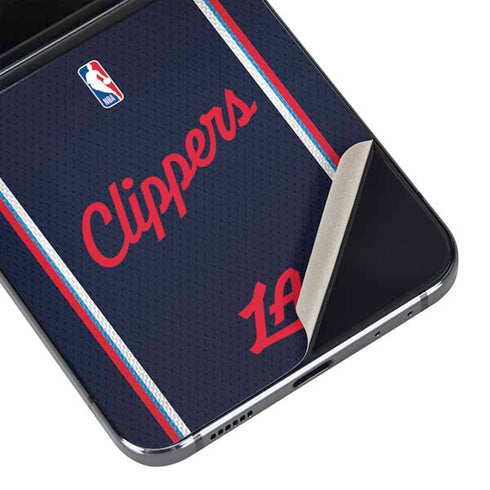 NBA Los Angeles Clippers Distressed Red Galaxy Z Flip5 5G Skin