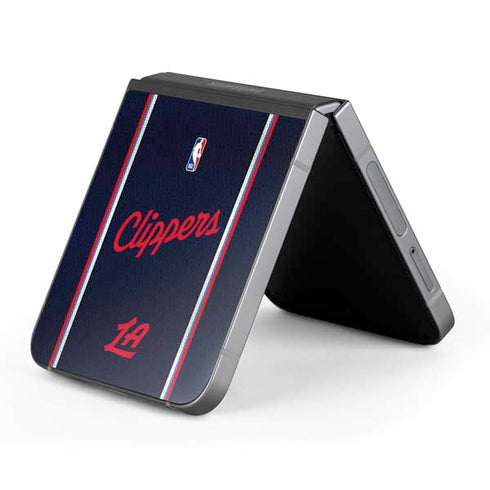 NBA Los Angeles Clippers Distressed Red Galaxy Z Flip6 Skin