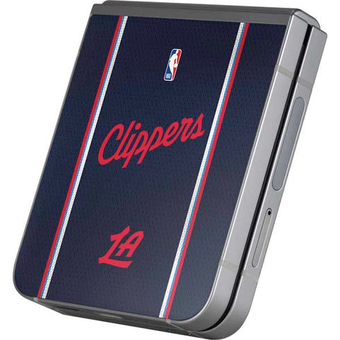 NBA Los Angeles Clippers Distressed Red Galaxy Z Flip6 Skin