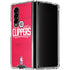NBA Los Angeles Clippers Distressed Red Galaxy Z Fold4 5G Clear Case