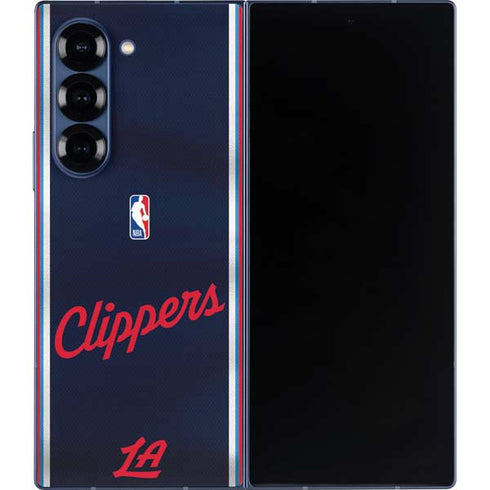 NBA Los Angeles Clippers Distressed Red Galaxy Z Fold6 Skin