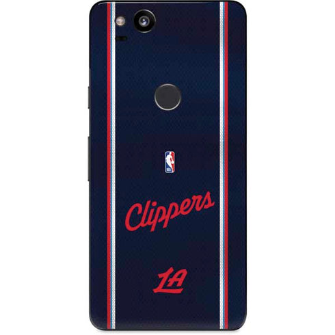 NBA Los Angeles Clippers Distressed Red Google Pixel 2 Skin