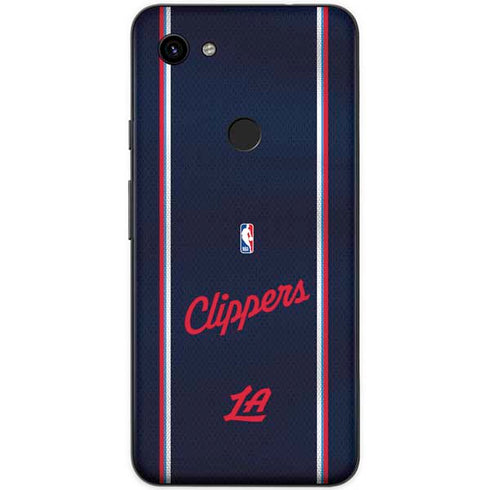 NBA Los Angeles Clippers Distressed Red Google Pixel 3a Skin