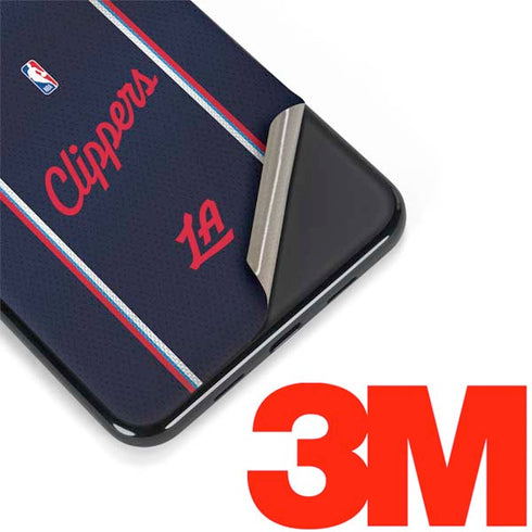 NBA Los Angeles Clippers Distressed Red Google Pixel 3a Skin