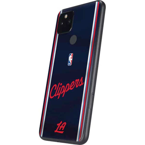 NBA Los Angeles Clippers Distressed Red Google Pixel 4a 5G Skin
