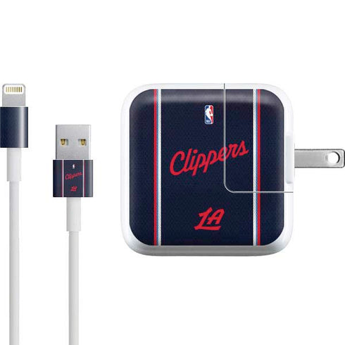 NBA Los Angeles Clippers Distressed Red iPad Charger (10W USB) Skin