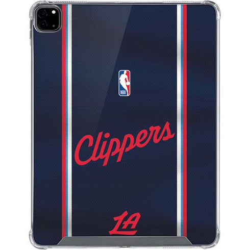 NBA Los Angeles Clippers Distressed Red iPad Pro 12.9in (2020) Clear Case