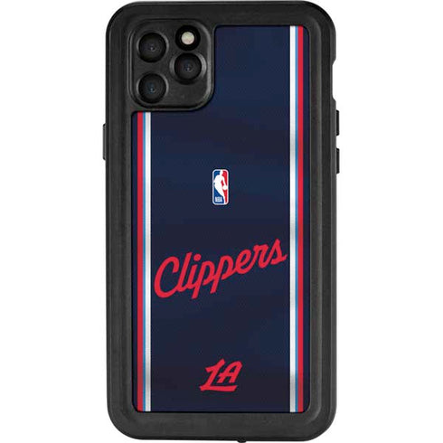 NBA Los Angeles Clippers Distressed Red iPhone 11 Pro Max Waterproof Case