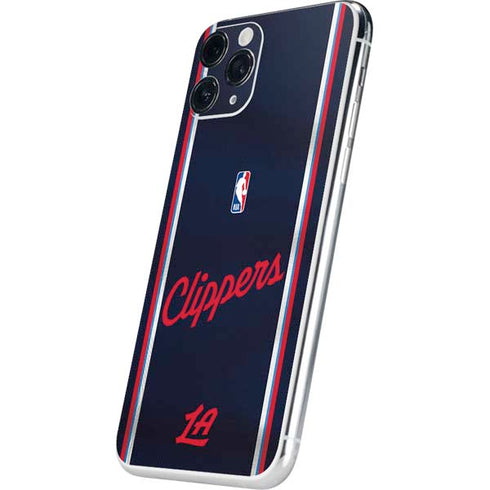 NBA Los Angeles Clippers Distressed Red iPhone 11 Pro Skin