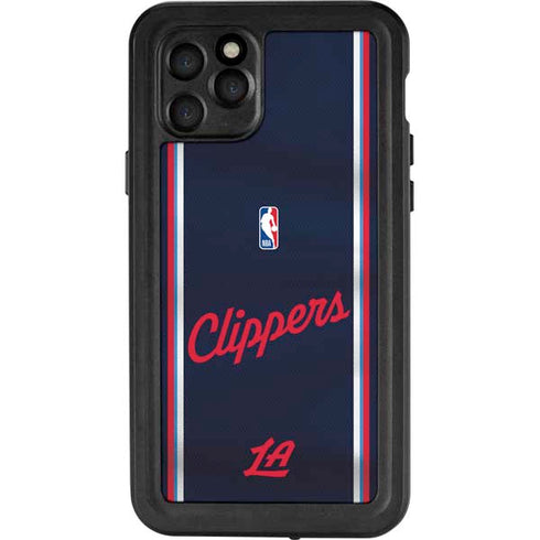 NBA Los Angeles Clippers Distressed Red iPhone 11 Pro Waterproof Case