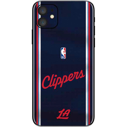 NBA Los Angeles Clippers Distressed Red iPhone 11 Skin