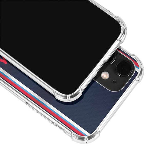 NBA Los Angeles Clippers Distressed Red iPhone 12 Clear Case