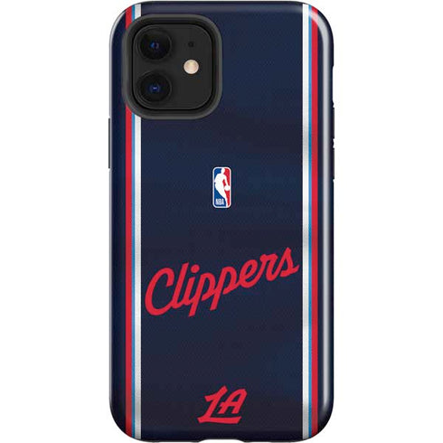 NBA Los Angeles Clippers Distressed Red iPhone 12 Impact Case