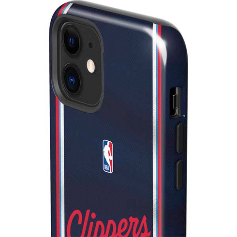 NBA Los Angeles Clippers Distressed Red iPhone 12 Impact Case
