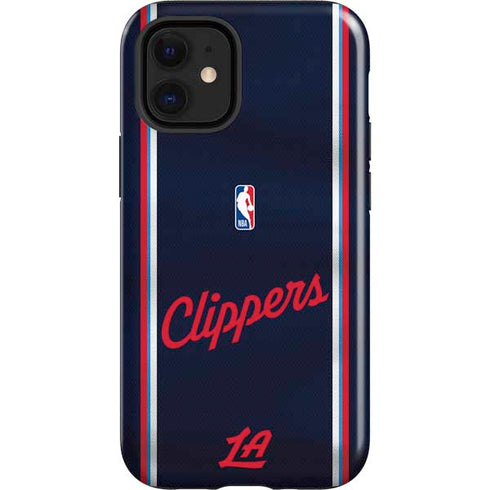 NBA Los Angeles Clippers Distressed Red iPhone 12 Mini Impact Case