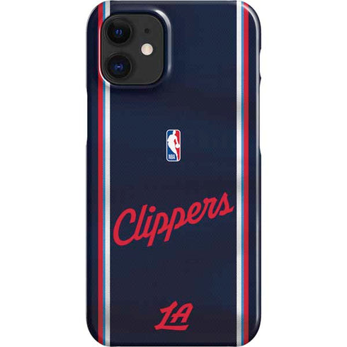 NBA Los Angeles Clippers Distressed Red iPhone 12 Mini Lite Case