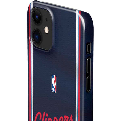 NBA Los Angeles Clippers Distressed Red iPhone 12 Mini Lite Case