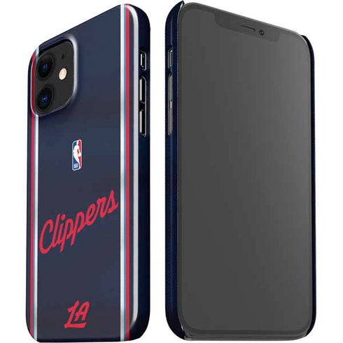 NBA Los Angeles Clippers Distressed Red iPhone 12 Mini Lite Case