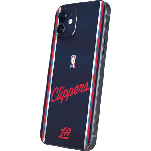 NBA Los Angeles Clippers Distressed Red iPhone 12 Mini Skin